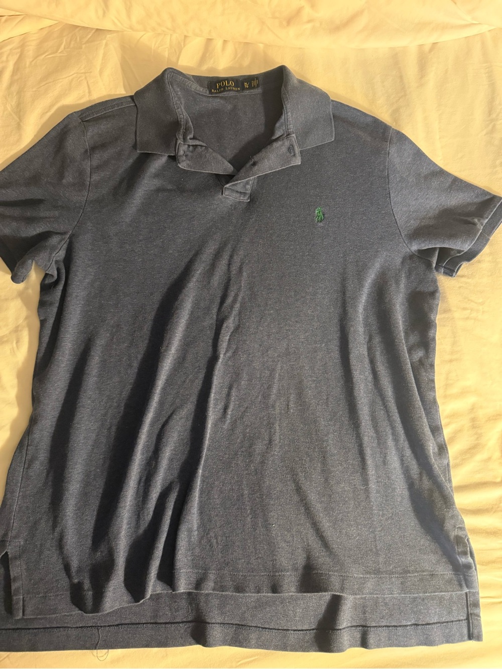 Polo by Ralph Lauren Dark Blue Short Sleeve Polo with Green Pony